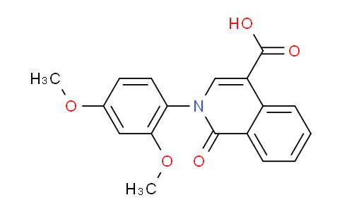 CAS No. 1429901-97-2, 2-(2,4-Dimethoxyphenyl)-1-oxo-1,2-dihydroisoquinoline-4-carboxylic acid