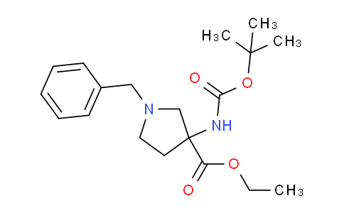 CAS No. 1823389-67-8, Ethyl 1-Benzyl-3-(Boc-amino)pyrrolidine-3-carboxylate