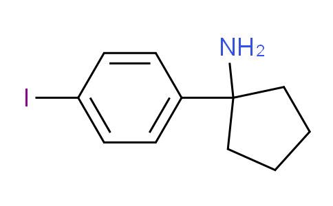 CAS No. 1270334-09-2, 1-(4-Iodophenyl)cyclopentanamine