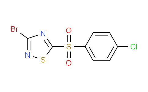 CAS No. 1000574-66-2, 3-Bromo-5-((4-chlorophenyl)sulfonyl)-1,2,4-thiadiazole