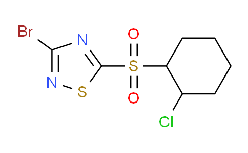 CAS No. 1000574-71-9, 3-Bromo-5-((2-chlorocyclohexyl)sulfonyl)-1,2,4-thiadiazole