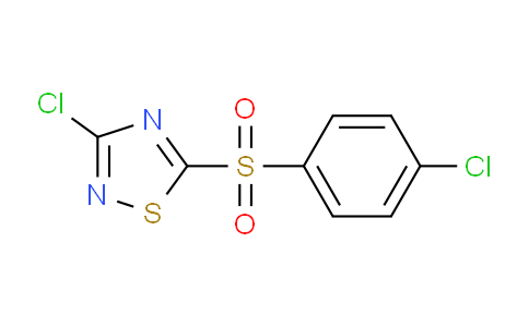 CAS No. 1000574-76-4, 3-Chloro-5-((4-chlorophenyl)sulfonyl)-1,2,4-thiadiazole