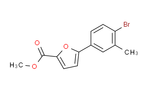 CAS No. 1267172-53-1, Methyl 5-(4-bromo-3-methylphenyl)furan-2-carboxylate