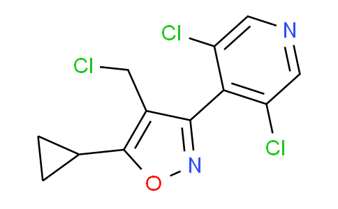 CAS No. 1268245-54-0, 4-(Chloromethyl)-5-cyclopropyl-3-(3,5-dichloro-4-pyridyl)isoxazole