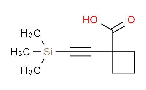 CAS No. 1268810-14-5, 1-[(Trimethylsilyl)ethynyl]cyclobutanecarboxylic Acid