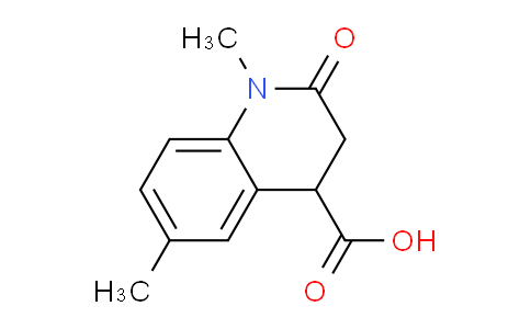 CAS No. 1269528-34-8, 1,6-Dimethyl-2-oxo-1,2,3,4-tetrahydroquinoline-4-carboxylic acid