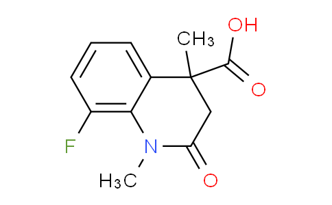 CAS No. 1269529-60-3, 8-Fluoro-1,4-dimethyl-2-oxo-1,2,3,4-tetrahydroquinoline-4-carboxylic acid