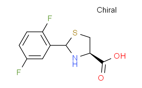 CAS No. 1014081-92-5, (4R)-2-(2,5-Difluorophenyl)thiazolidine-4-carboxylic acid