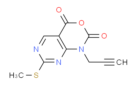 CAS No. 1253792-66-3, 7-(Methylthio)-1-(prop-2-yn-1-yl)-1H-pyrimido[4,5-d][1,3]oxazine-2,4-dione