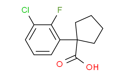 CAS No. 1260826-07-0, 1-(3-Chloro-2-fluorophenyl)cyclopentanecarboxylic Acid