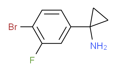 CAS No. 1260887-57-7, 1-(4-Bromo-3-fluorophenyl)cyclopropanamine