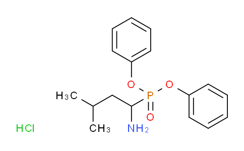 CAS No. 1170612-38-0, Diphenyl 1-amino-3-methylbutylphosphonate HCl