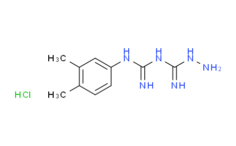 CAS No. 1171647-17-8, N-(N-(3,4-Dimethylphenyl)carbamimidoyl)hydrazinecarboximidamide hydrochloride