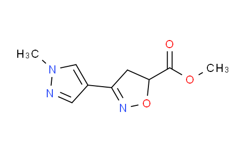 CAS No. 1171976-85-4, Methyl 3-(1-methyl-1H-pyrazol-4-yl)-4,5-dihydroisoxazole-5-carboxylate