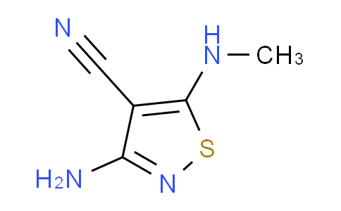 CAS No. 117377-36-3, 3-Amino-5-(methylamino)isothiazole-4-carbonitrile