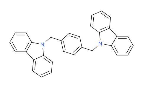 CAS No. 166256-60-6, 1,4-Bis((9H-carbazol-9-yl)methyl)benzene
