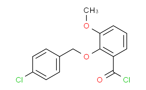 CAS No. 1160249-90-0, 2-((4-Chlorobenzyl)oxy)-3-methoxybenzoyl chloride