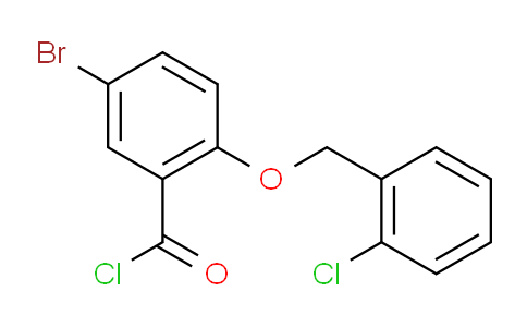 CAS No. 1160250-23-6, 5-Bromo-2-((2-chlorobenzyl)oxy)benzoyl chloride