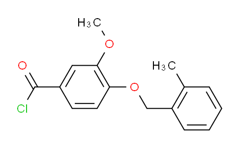 CAS No. 1160250-34-9, 3-Methoxy-4-((2-methylbenzyl)oxy)benzoyl chloride