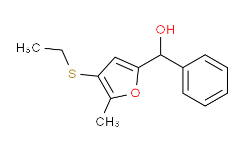 CAS No. 1443326-64-4, (4-(Ethylthio)-5-methylfuran-2-yl)(phenyl)methanol