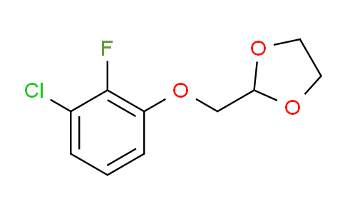 CAS No. 1443331-16-5, 2-((3-Chloro-2-fluorophenoxy)methyl)-1,3-dioxolane