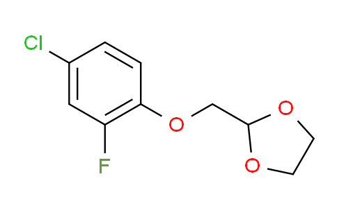 CAS No. 1443331-47-2, 2-((4-Chloro-2-fluorophenoxy)methyl)-1,3-dioxolane