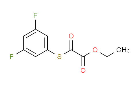 CAS No. 1443342-29-7, Ethyl 2-((3,5-difluorophenyl)thio)-2-oxoacetate
