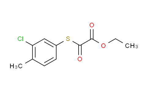CAS No. 1443343-05-2, Ethyl 2-((3-chloro-4-methylphenyl)thio)-2-oxoacetate