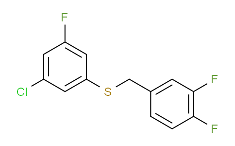 CAS No. 1443344-98-6, (3-Chloro-5-fluorophenyl)(3,4-difluorobenzyl)sulfane