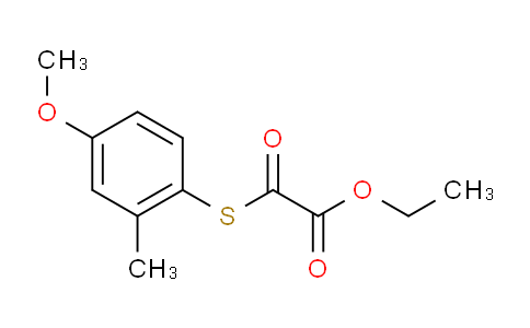 CAS No. 1443353-64-7, Ethyl 2-((4-methoxy-2-methylphenyl)thio)-2-oxoacetate