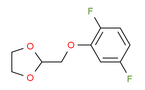 CAS No. 1443353-88-5, 2-((2,5-Difluorophenoxy)methyl)-1,3-dioxolane