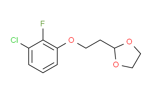 CAS No. 1443354-47-9, 2-(2-(3-Chloro-2-fluorophenoxy)ethyl)-1,3-dioxolane