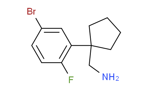 CAS No. 1506780-38-6, 1-(5-Bromo-2-fluorophenyl)cyclopentanemethanamine