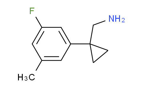 CAS No. 1510363-48-0, 1-(3-Fluoro-5-methylphenyl)cyclopropanemethanamine