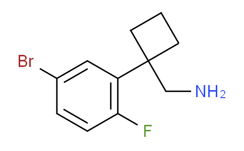 CAS No. 1513428-72-2, 1-(5-Bromo-2-fluorophenyl)cyclobutanemethanamine
