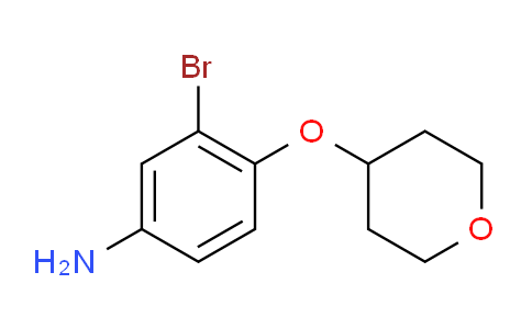 CAS No. 1249747-57-6, 3-bromo-4-(oxan-4-yloxy)aniline