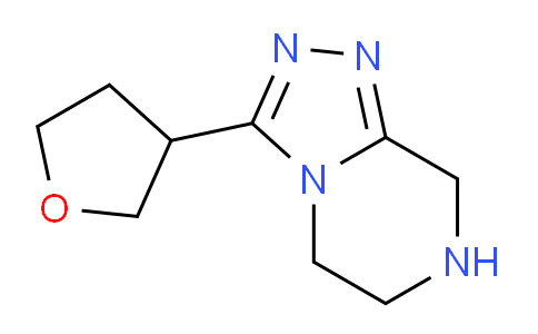 CAS No. 1250404-07-9, 3-(Tetrahydrofuran-3-yl)-5,6,7,8-tetrahydro-[1,2,4]triazolo[4,3-a]pyrazine