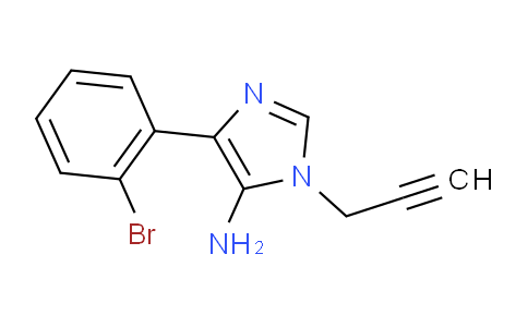 CAS No. 1250619-82-9, 4-(2-Bromophenyl)-1-(prop-2-yn-1-yl)-1H-imidazol-5-amine