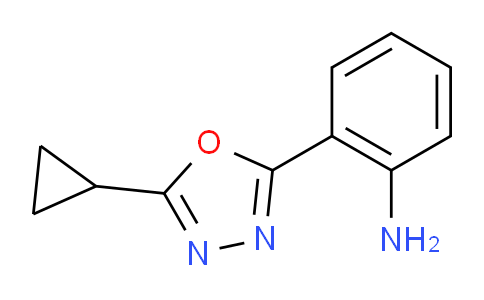 CAS No. 1250718-94-5, 2-(5-Cyclopropyl-1,3,4-oxadiazol-2-yl)aniline