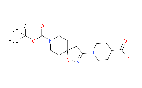 CAS No. 1251003-31-2, 1-(8-(tert-Butoxycarbonyl)-1-oxa-2,8-diazaspiro[4.5]dec-2-en-3-yl)piperidine-4-carboxylic acid