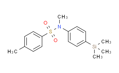 CAS No. 1251740-03-0, N,4-Dimethyl-N-[4-(trimethylsilyl)phenyl]benzenesulfonamide