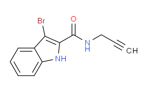 CAS No. 1252311-98-0, 3-Bromo-N-(prop-2-yn-1-yl)-1H-indole-2-carboxamide