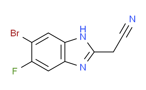 CAS No. 1514433-81-8, 5-Bromo-2-(cyanomethyl)-6-fluorobenzimidazole
