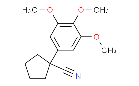 CAS No. 1260654-68-9, 1-(3,4,5-Trimethoxyphenyl)cyclopentanecarbonitrile