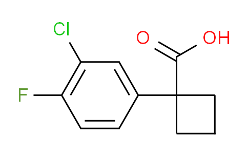 CAS No. 1260672-26-1, 1-(3-Chloro-4-fluorophenyl)cyclobutanecarboxylic Acid