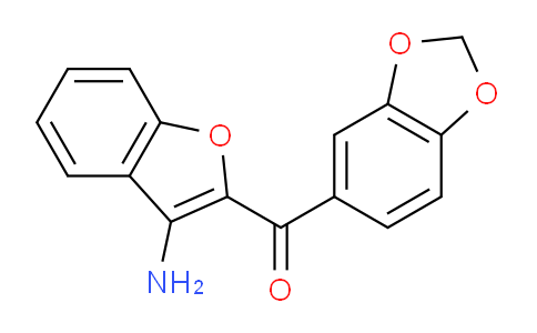 CAS No. 1260722-59-5, (3-Aminobenzofuran-2-yl)(benzo[d][1,3]dioxol-5-yl)methanone