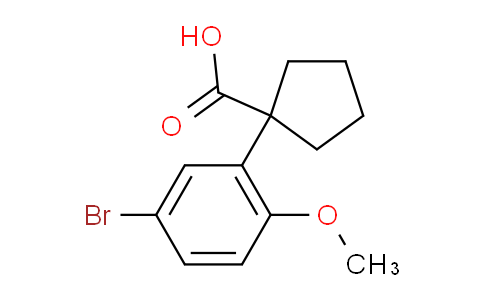 CAS No. 1260780-68-4, 1-(5-Bromo-2-methoxyphenyl)cyclopentanecarboxylic Acid