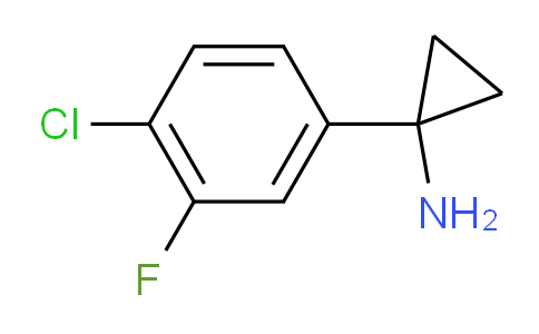 CAS No. 1260790-76-8, 1-(4-Chloro-3-fluorophenyl)cyclopropanamine