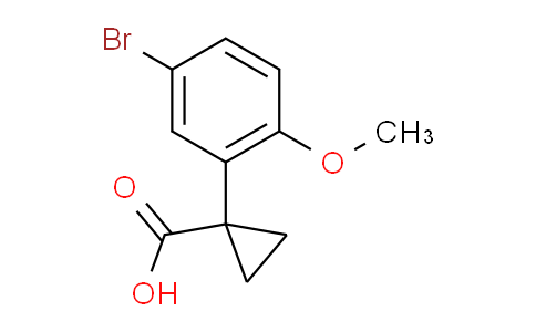 CAS No. 1260799-75-4, 1-(5-Bromo-2-methoxyphenyl)cyclopropanecarboxylic Acid