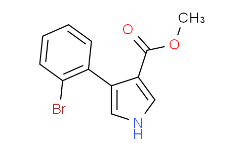 CAS No. 1260800-09-6, Methyl 4-(2-bromophenyl)-1H-pyrrole-3-carboxylate